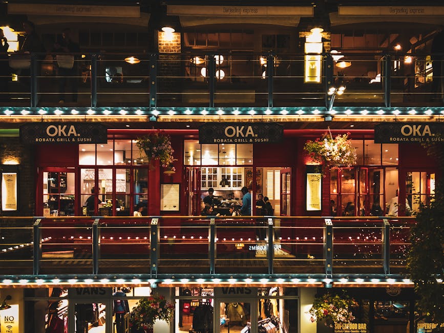 Restaurant storefront with professional entrance and welcoming atmosphere